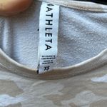 Athleta Camo Print Crewneck Sweatshirt Beige Taupe XS Photo 3