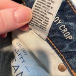 American Eagle  Boy Crop Distressed Boyfriend Jeans Womens 2 Blue Baggy Casual Photo 2