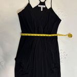 BCBGeneration Draped Sleeveless Faux Wrap Mini Dress - Black - XS Photo 7