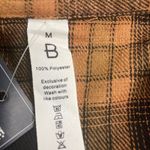 Blooming Jelly Women’s Plaid Shirt Size Medium OVERSIZED Brown Gold New With Tag Photo 7