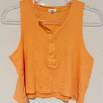 Aerie Sunspun Waffle Cropped Tank Top soleil orange size XS Photo 0