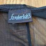Frederick's of Hollywood Frederick’s of Hollywood Negligee Lingerie Black Ruffle Bra Top Size Medium Photo 6