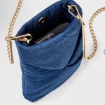 A New Day Cell Phone Blue with Gold Strap Crossbody Purse Bag Photo 7