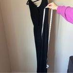 Grace Marin Black Sleeveless Jumpsuit Smocked Bodice Women’s Large Stretch Pants Photo 6