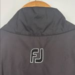 FootJoy Vintage Full Zip Weather Resistant Golf Vest Women’s Size XL Black White Photo 7