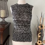 EXPRESS Hi-Lo Black And White Knit Sleeveless Tank Top Size XS Photo 3