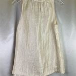 Ann Taylor Beige Sleeveless Top w/ Black Bow Size Small New Photo 3