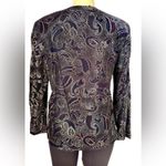 Norton Mcnaughton Vintage Velvet Paisley Blazer Jacket Size 12 Made in USA NWT Photo 1