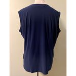 XL Blue Sequin Sleeveless Top Blouse Y2K fairy boho glam festive party bling Photo 2