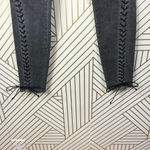 Hudson Jeans The Stevie Midrise Lace Up Skinny Jeans in Vacancy Gray Size US 27 Photo 4