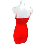 ZARA  Red Sleeveless Spaghetti Strap Cami Camisole Mini Bodycon Tank Dress Size S Photo 1