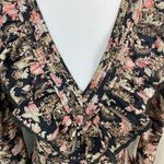 ST. ROCHE Belladonna Floral Hatfield Mini Dress Size 2 $370 Organic Cotton Black Photo 6