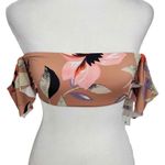 The Bikini Lab  Floral Swimsuit Top Size Small NWT Botanical Print Bikini Top Photo 0