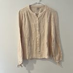 Faherty Everleigh Dream 100% Organic Cotton Gauze Shirt Top Cream Women Size M Size M Photo 7