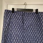 Abercrombie & Fitch  Size M Blue Floral Boho Maxi Skirt Drawstring Waist Cotton Photo 1