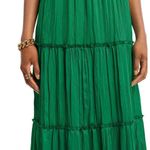 AQUA NWT  Bloomingdale’s Pleated Cutout A Line Dress in Green Photo 3