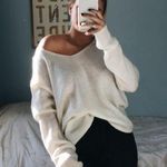 Cotton Candy LA White Sweater  Photo 0