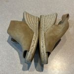 KANNA Tan Suede Slingback Espadrille Wedge Size 7 Photo 2