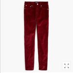 J.Crew New 9-Inch Toothpick Stretch Velvet Jeans High Rise Denim Photo 5