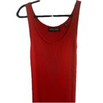 VTG Linda Allard Ellen Tracy Red Ribbed Knit 2PC Maxi Dress & Maxi Cardigan Sz M Size M Photo 8