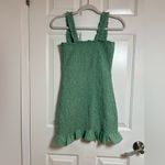 ZARA  Mint Green Ruffle Mini Dress Size Small Photo 4