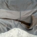 Lululemon Leggings Capri Pants 8 Black Foil Sides‎ Yoga Running Dance Textured Photo 5