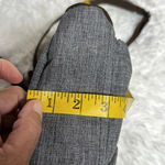 NWOT Small Canvas Backpack with Sequined Skull Gray Photo 11