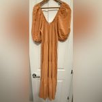 Billabong Endless Shore Puff Sleeve Maxi Dress – Women’s Medium, Pinstripe Boho Photo 2