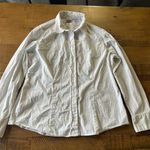 Disney  Store Women's Size XL‎ Pin Stripe Button Up With Minnie Mouse On Back Photo 0