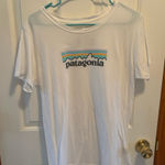 Patagonia White Tee with Vibrant Graphic Photo 0