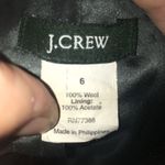 J Crew ruffled Romantic Regency charcoal wool size 6 blazer Gray Photo 2