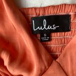 Lulus coral silk top Photo 4