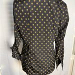 MICHAEL Michael Kors Black and Gold Zip Down Shirt Size 8 Photo 1