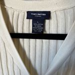 The Limited Vintage  Cream Cardigan Size L Ribbed Button Down Y2K Photo 2