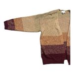 Lucky Brand Brown Ombre Dye Oversize Open Cardigan In Rust Wool Blend Size M Photo 3