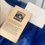 Majestic NY Mets long sleeve blue orange raglan hoodie New size large Photo 5