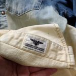 Wrangler  indigo denim shirt bleach dye ombre Photo 4