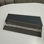 Macy's 2CTTW diamond pure silver over brass 7.5” Elegant Silver Bracelet Photo 4