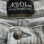 NYDJ Women's Light Gray Wash Embellished Mini Jewel Studs Denim Jeans Size 8P Photo 5