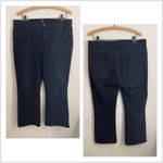 J.Crew  High Rise Crop Flare Jeans Black Stretch Size 32 Photo 2