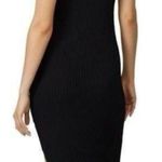 ALC Frank A.L.C. Annina Ribbed Midi Asymmetrical Dress Black Size Medium Photo 1