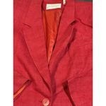 Vtg Lord & Taylor Size 12Red 100% Silk Blazer E0130 Red Photo 1