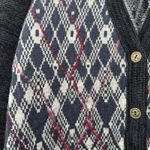 Free People We The Free Argyle Cardigan Sweater Size L Wool Blend Indie Sleaze Photo 10