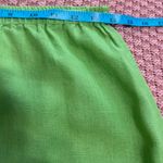 Sigrid Olsen  women knew. Green Midi A-Line Skirt Casual Resort Wear. 100% Linen. Photo 13