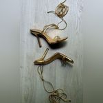 Schutz  Women’s Thea Heels Metallic Gold Shoes Size 9.5 Photo 11