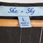 She & Sky L Open Buttoned Pinafore Dress Striped Nautical Spring Fest Hipster Cute Photo 5