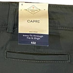 st. john's bay NWT ~ Mid Rise Oregano Green Casual Capri Pants ~ Women's Size 6 Photo 3