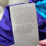 Vintage 80s New Sirena Swimsuit Blouson Top L 14 Blue Size 12 Photo 5