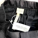 NEW Laude The Label Black Hepburn Satin Wide Leg Pleated Minimalist Pants 2 Photo 3