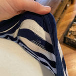 Liz Lange  Maternity navy blue‎ striped dress size Large Photo 4